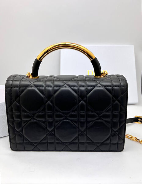 Сумка Christian Dior женский кожа черный 155096-6