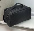 Мужской несессер косметичка Bottega Veneta мужской кожа chèvre черный,серебристый 152931
