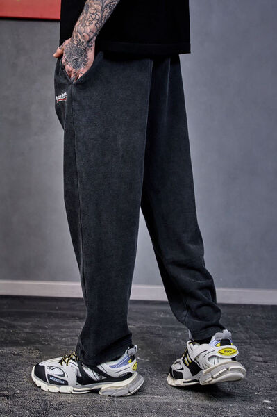 Мужские штаны Balenciaga мужской графитовый 103966-2