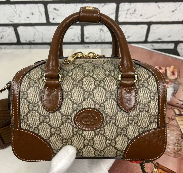 Сумка Gucci женский канва 145522