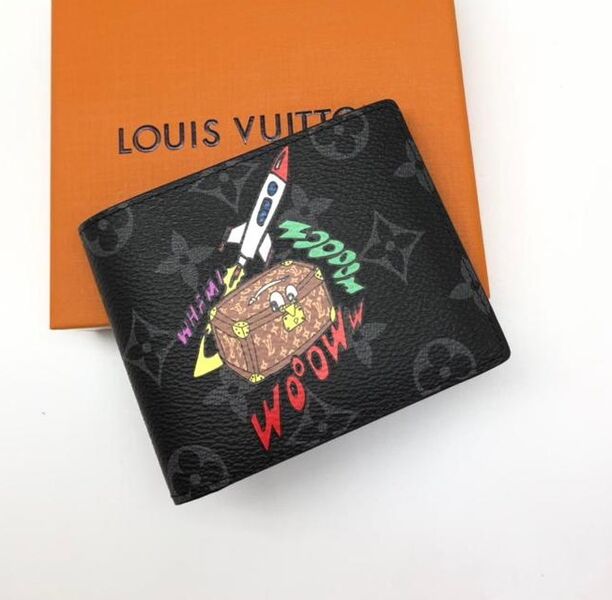 Мужской портмоне Louis Vuitton мужской канва черный 52024