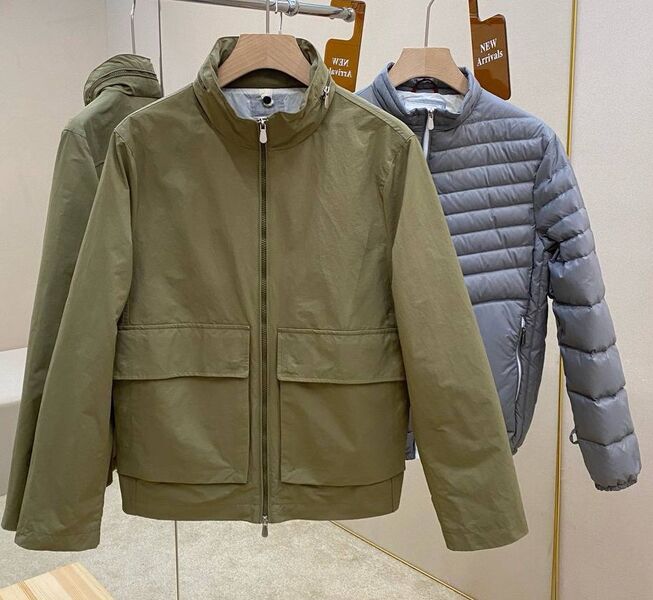 Мужская куртка Brunello Cucinelli мужской болотный 173098