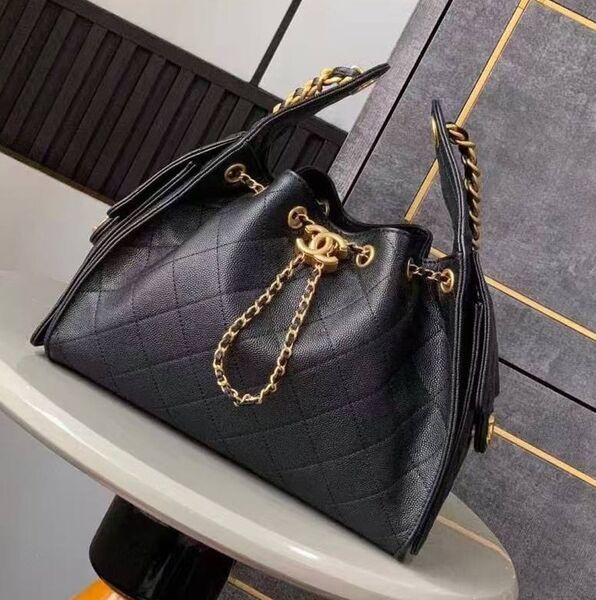Сумка Chanel женский кожа черный 191150