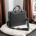 Портфель Bottega Veneta мужской кожа черный 61972-3