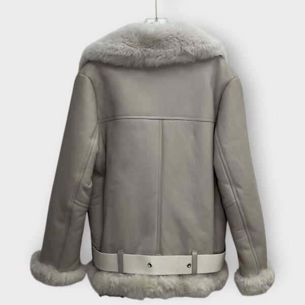 Дубленка Prada женский кожа графитовый 166439-3