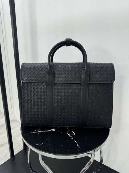 Мужской портфель Bottega Veneta мужской кожа черный 149903-5