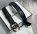 Женский ремень Chanel женский кожа черный 139076-1