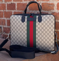 Мужской портфель Gucci мужской кожа светло-бежевый 52072