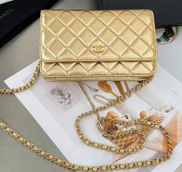 Сумка Chanel женский кожа бежевый 179256