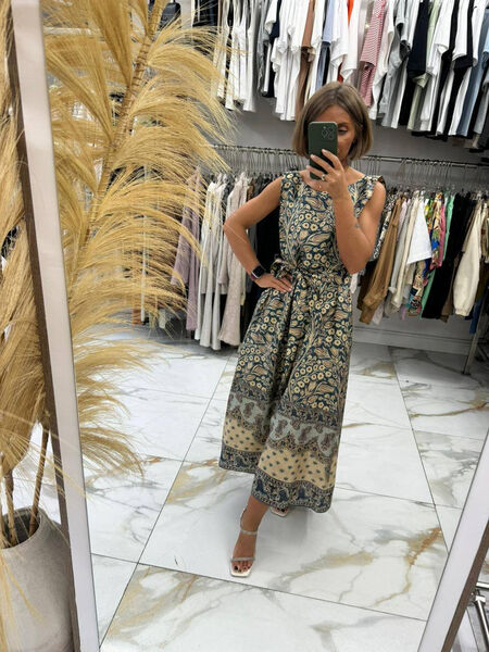 Платье Loro Piana женский болотный 154893-4