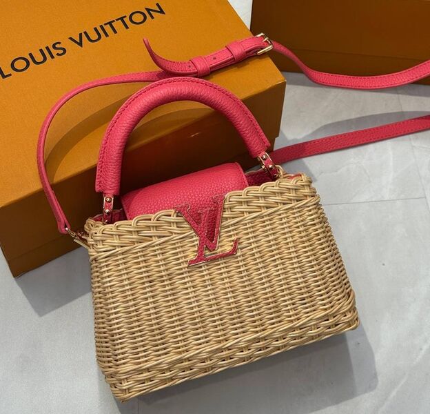 Сумка Louis Vuitton женский солома бежевый 194119