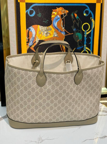 Сумка Gucci Tote женский канва графитовый 137921-2