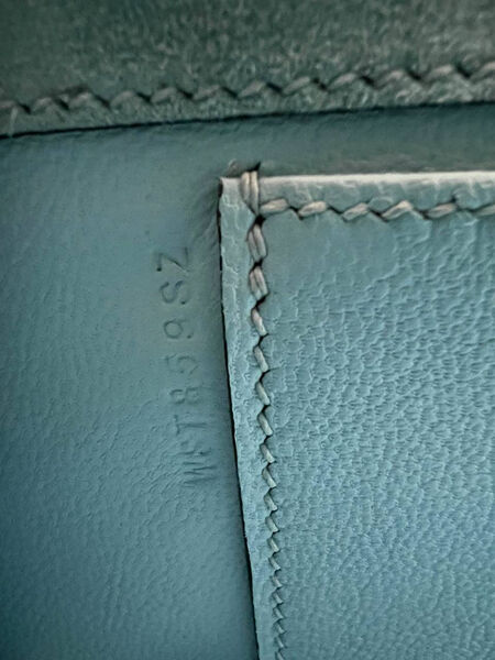 Сумка Hermèskelly Pochette женский замша бирюзовый 155754-9