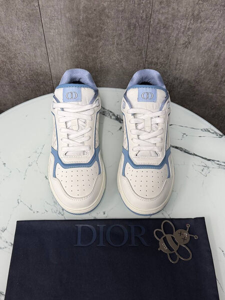 Мужские кроссовки Christian Dior мужской кожа белый 189905-2