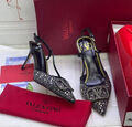 Туфли Valentino женский стразы черный 104633-2