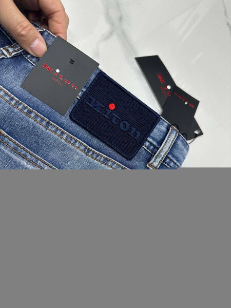 Мужские джинсы Kiton мужской джинса синий 179983-5