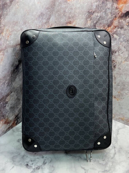 Мужской портфель-рюкзак Gucci мужской кожа графитовый 111551-2