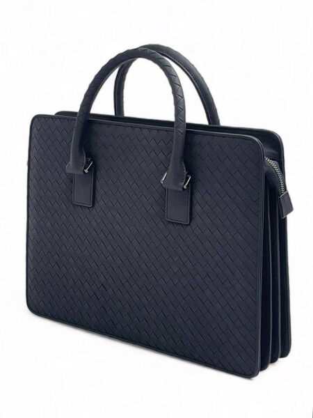 Мужской портфель Bottega Veneta мужской кожа черный 150123-2