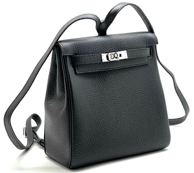 Рюкзак Hermès женский кожа черный 97165