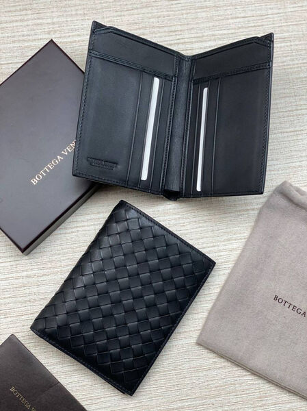 Мужской портмоне Bottega Veneta мужской кожа черный 150093-4