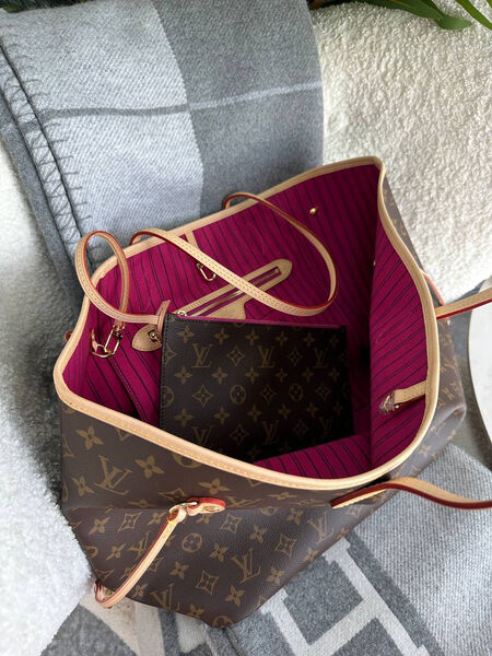 Сумка Louis Vuitton Neverfull женский кожа 97474-5