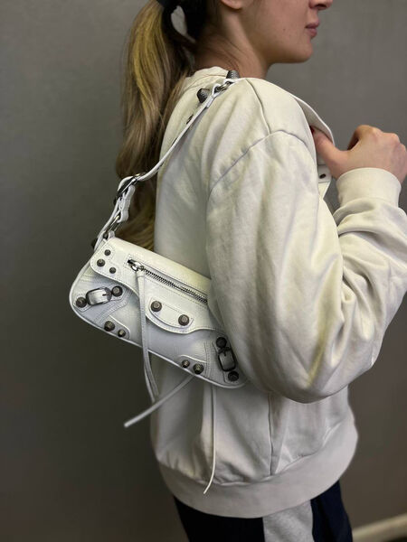 Сумка Balenciaga женский кожа белый 136568-2