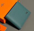 Мужской портмоне Hermès мужской кожа бирюзовый 154029-1