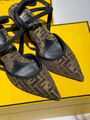 Туфли Fendi женский текстиль 150454-4