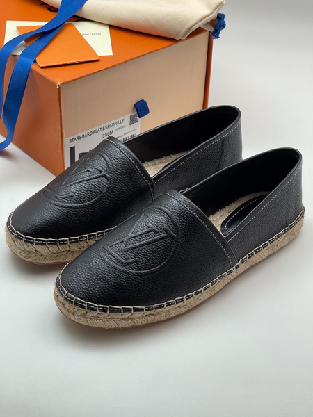Слипоны Louis Vuitton женский кожа черный 70975-4