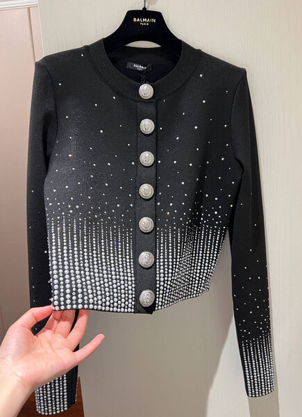 Кофта Balmain женский черный 135628