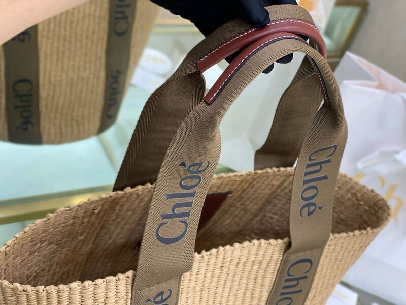 Сумка Chloé женский солома бежевый 145974-6