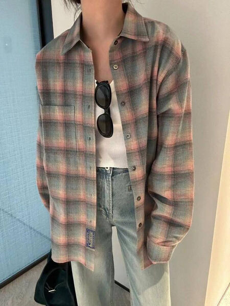 Рубашка Maison Margiela женский бирюзовый 127942-2