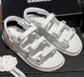 Сандалии Chanel женский кожа белый 151141-1
