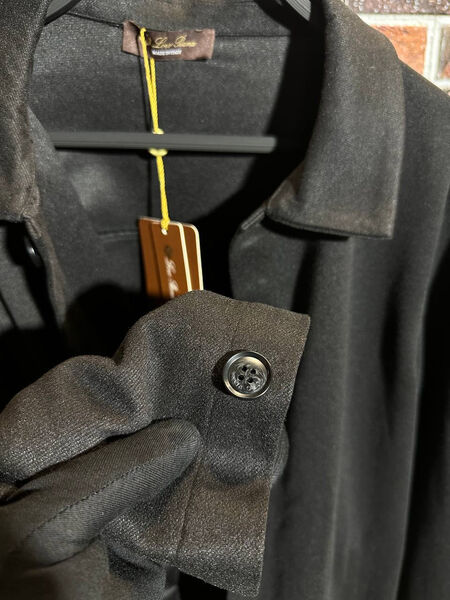 Мужской костюм Loro Piana мужской черный 159379-6