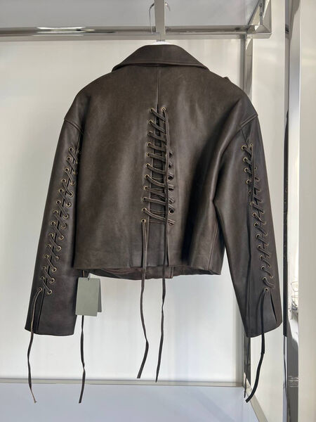 Куртка Balenciaga женский кожа 141635-2