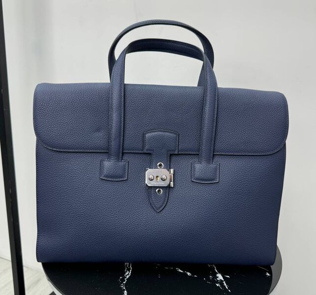 Мужской портфель Loro Piana мужской кожа синий 193644