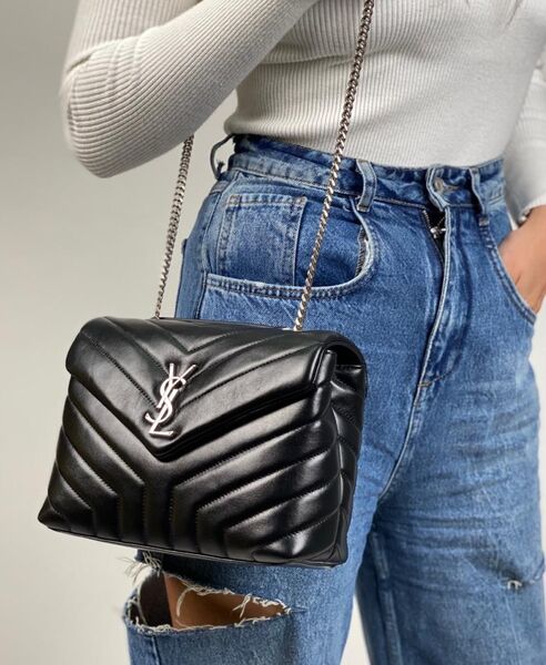Сумка Saint Laurent женский кожа черный 77321