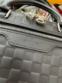 Мужской портфель Louis Vuitton мужской кожа черный 97627-8