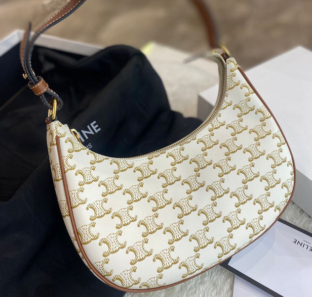 Сумка Celine женский кожа бежевый 95996