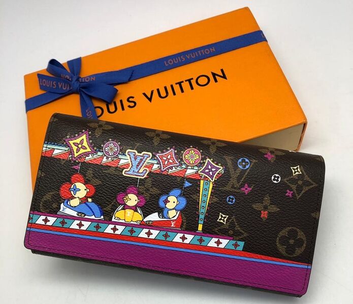 Кошелек Louis Vuitton Sarah женский канва monogram разноцветный 32036