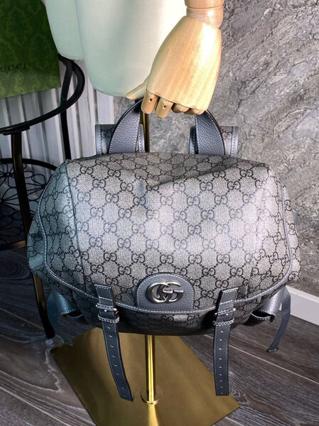 Мужской рюкзак Gucci мужской кожа черный 108554-7