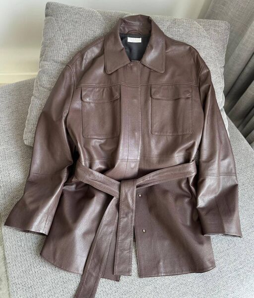 Куртка Brunello Cucinelli женский кожа 157584