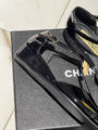 Балетки Chanel женский кожа черный 134315-4