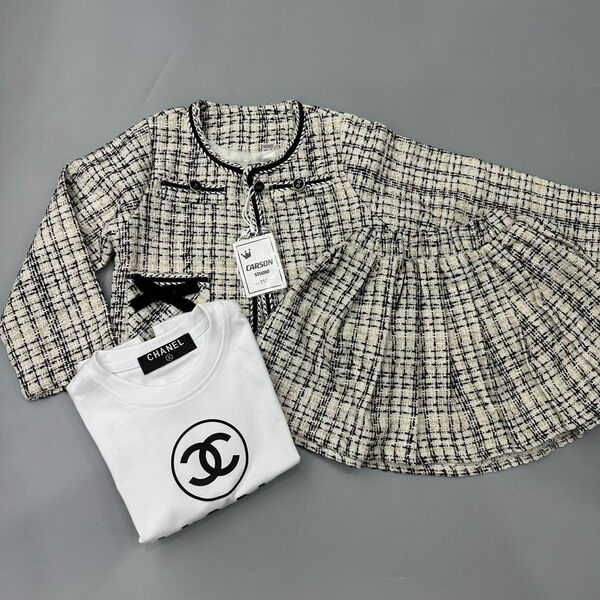 Детский костюм Chanel графитовый 165583-2