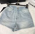 Шорты Chanel женский джинса бирюзовый 185256-1