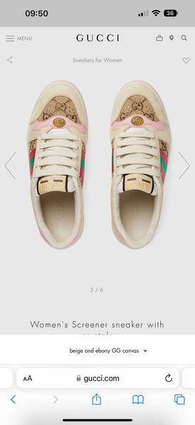 Кеды Gucci женский кожа swift светло-розовый 109708-5