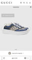 Мужские кеды Gucci мужской кожа графитовый 162455-7