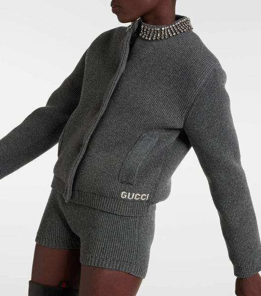 Бомбер Gucci женский графитовый 176289