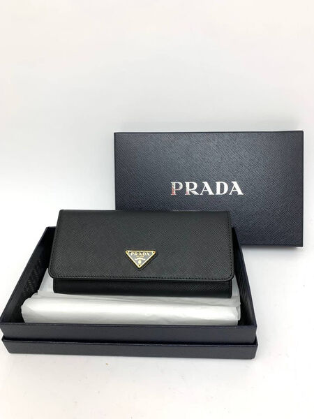 Кошелек Prada женский кожа черный 132292-2