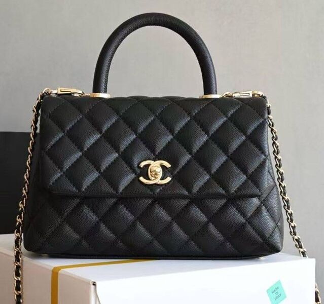 Сумка Chanel женский кожа черный 182024